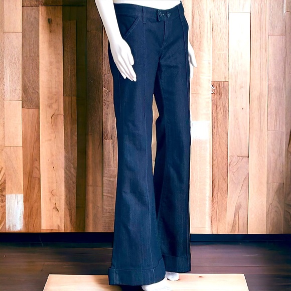 Pierce Denim Low Rise Flare Jeans Size 28 NWT - Picture 1 of 12